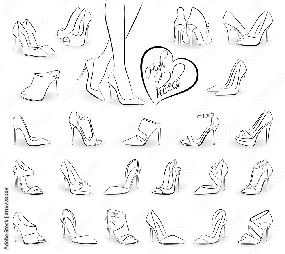 How to Draw Heels: 9 Steps (with Pictures) - wikiHow | Drawing high heels,  Shoes drawing, Wedding high heels