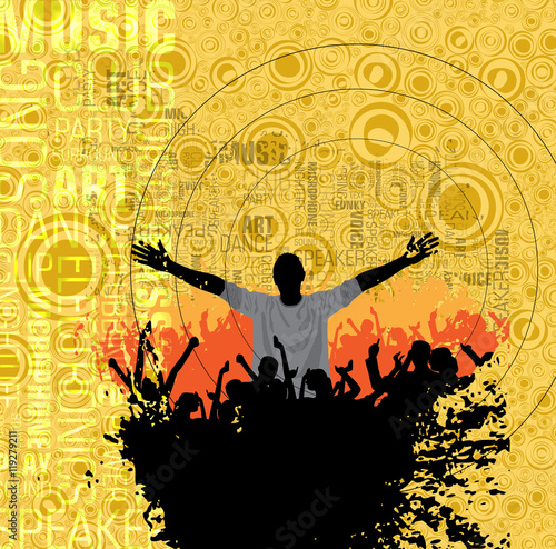 Party people, vector background