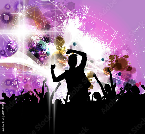 Party people, vector background