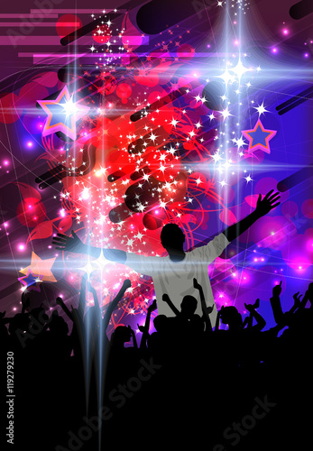 Party people, vector background