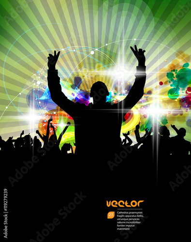 Party people, vector background