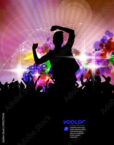 Party people, vector background