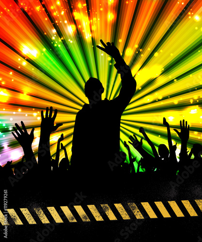 Party people, vector background