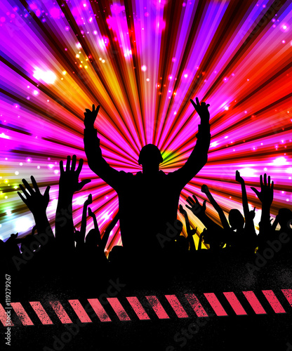 Party people, vector background