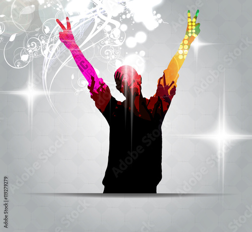 Party people, vector background
