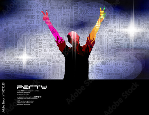 Party people, vector background