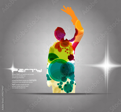 Party people, vector background