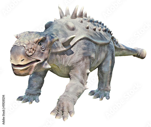 Close up of  Ankylosaurus dinosaur