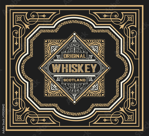 Old Whiskey Label