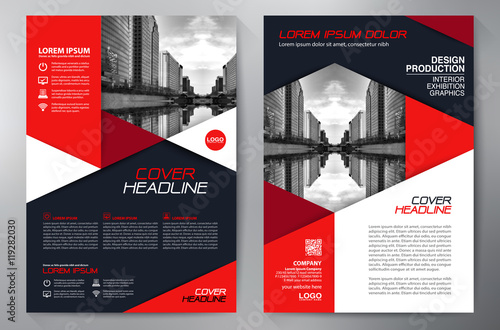 Business brochure flyer design a4 template.