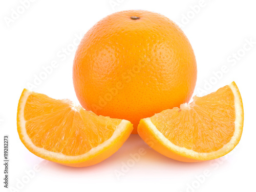 Orange white background