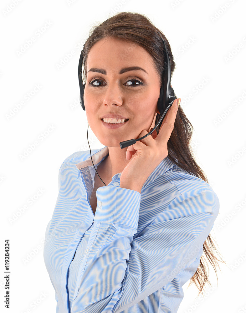 Call center operator. Customer support. Helpdesk.