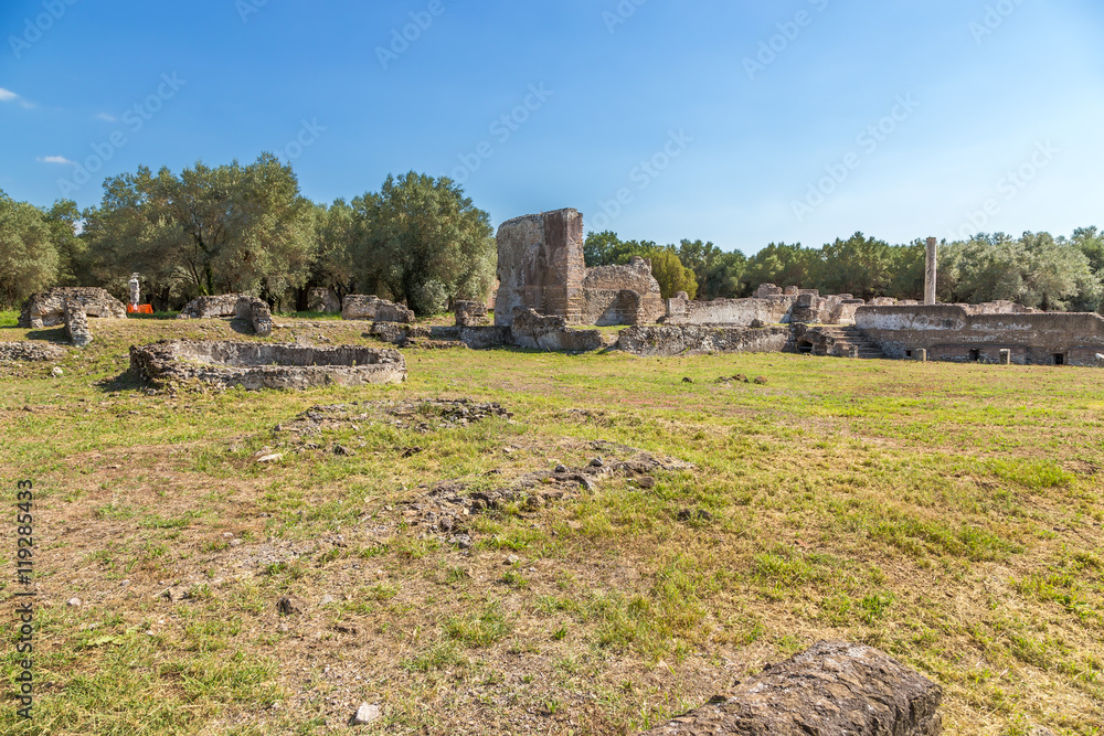 Imperial Villa Adriana, Italy. Ancient ruins. UNESCO list