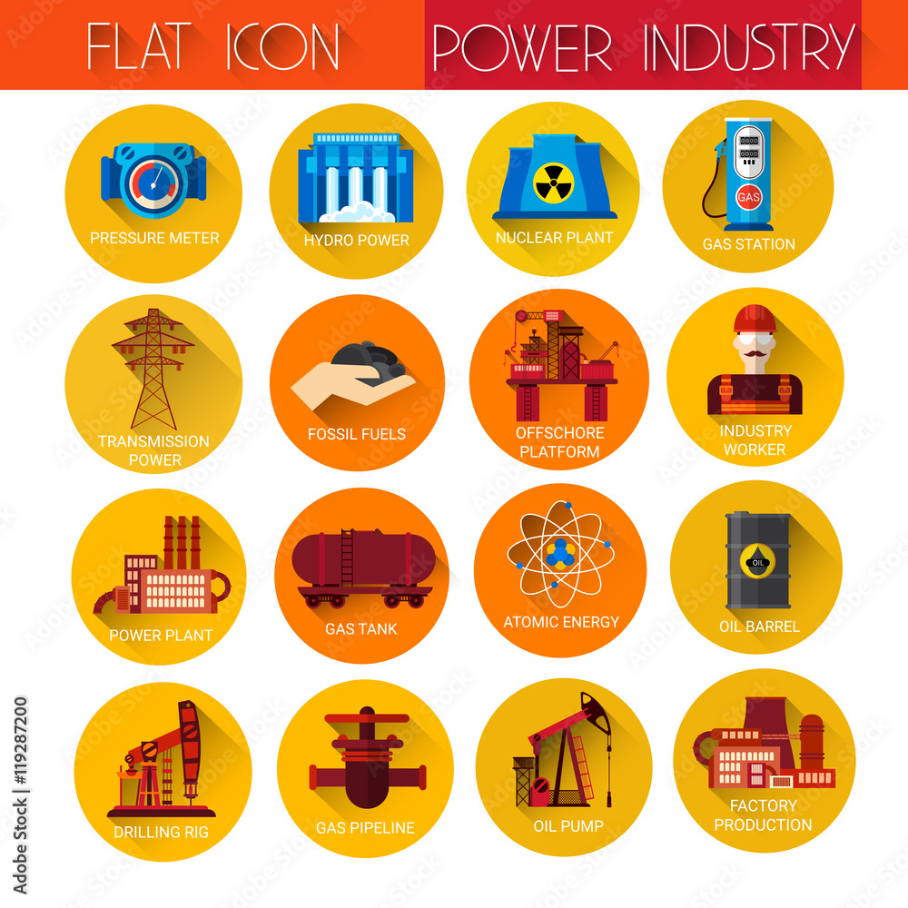Power Industry Collection Icon Set