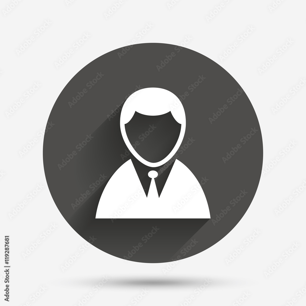 User sign icon. Person symbol.