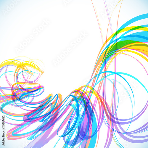 Colorful abstract technology spiral background