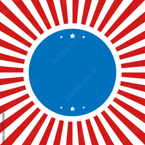 Happy Independence Day greeting card. 4th of July vector design element. Independence Day background