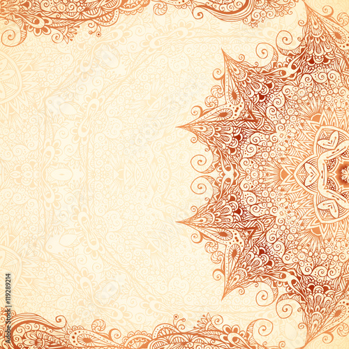 Vintage vector hand-drawn background.