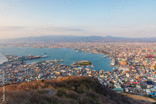 Fototapeta Naklejka Na Ścianę i Meble -  Hakodate cityscape view