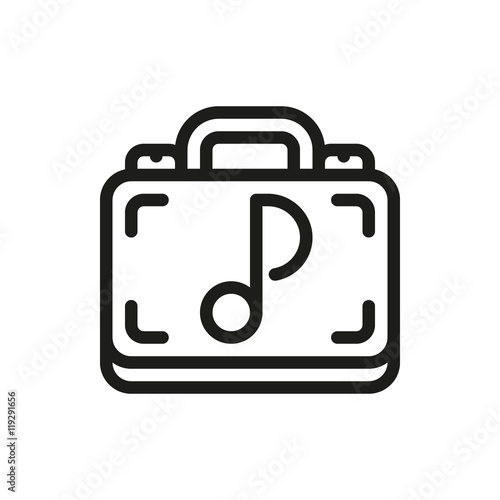 storage case on white background
