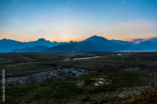 Dawn in the Ecuadorian Andes