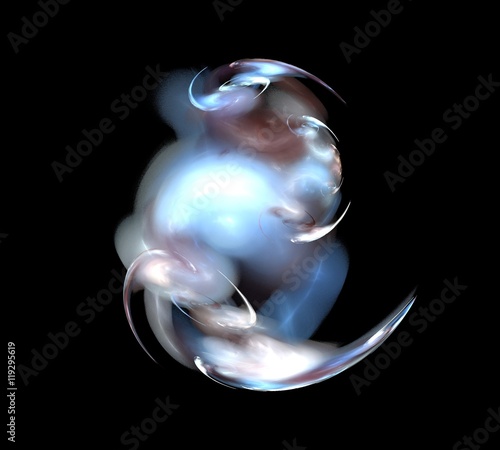 Canvas Print светлый загадочный фрактал