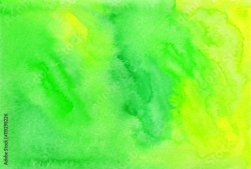 Green watercolor painted vector background