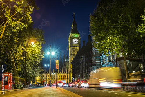 Fototapeta Naklejka Na Ścianę i Meble -  Big Ben at night, London UK