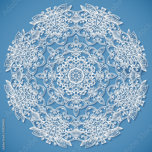 Lacy paper vector napkin