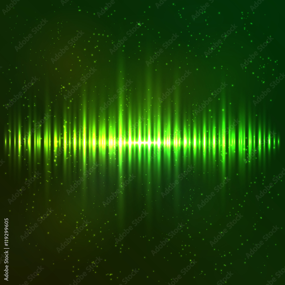 Green shining light vector equalizer Green shining light vector equalizer