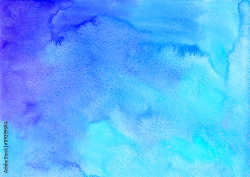 Blue watercolor vector background