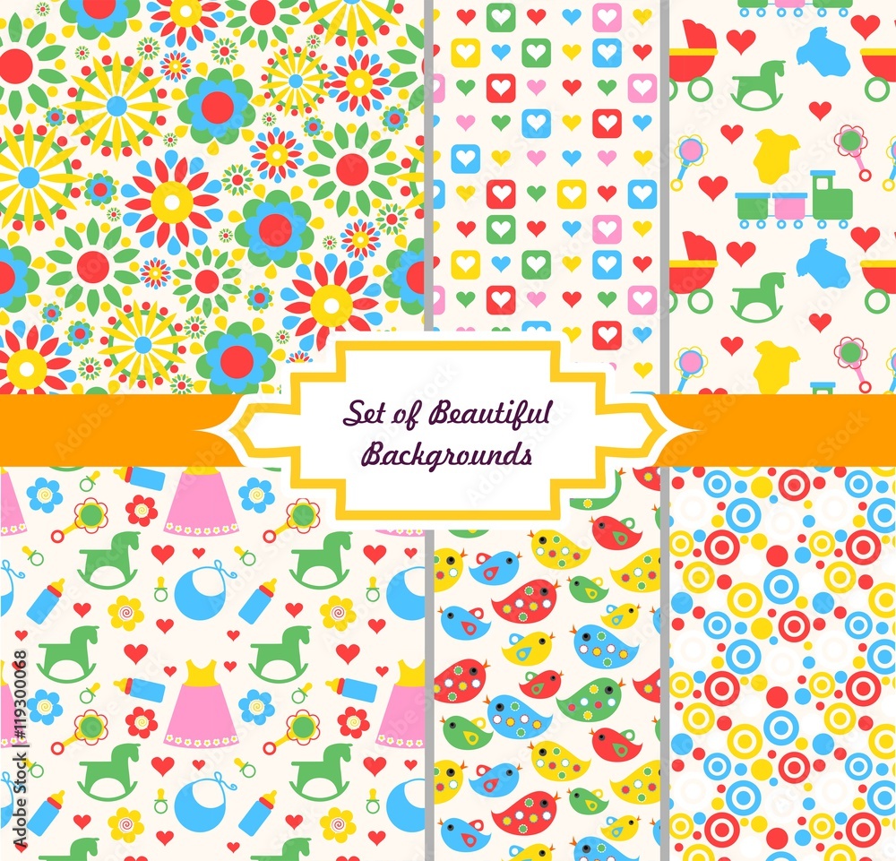 babies background set babies background set