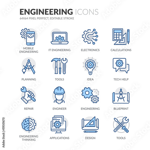 Line Engineering Icons