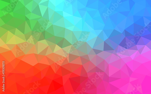 Abstract background - Colorful Geometrical shapes, Polygonal vector texture - Blue, pink, green,red colors