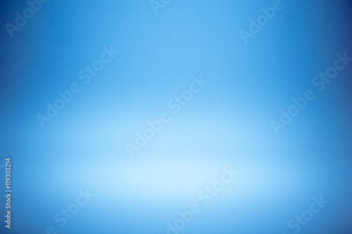 Blue gradient abstract studio wall for backdrop design for product or text over