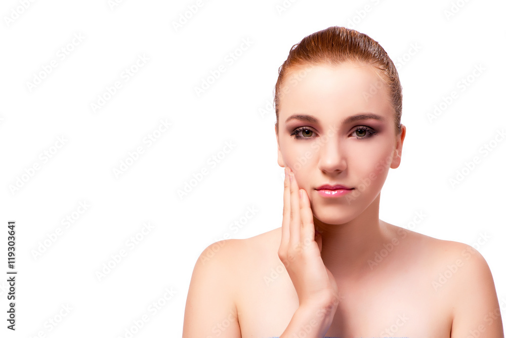 Beautiful face of young woman Beautiful face of young woman