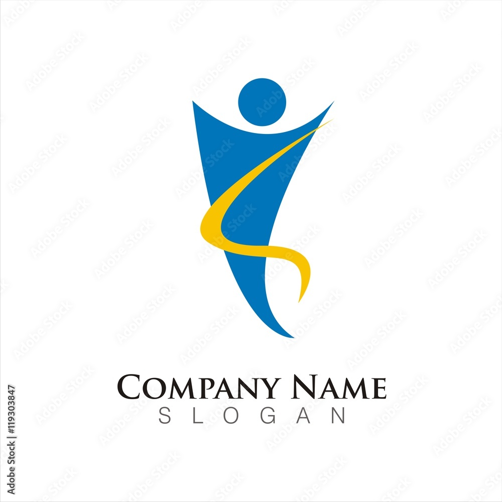 success people logo template success people logo template