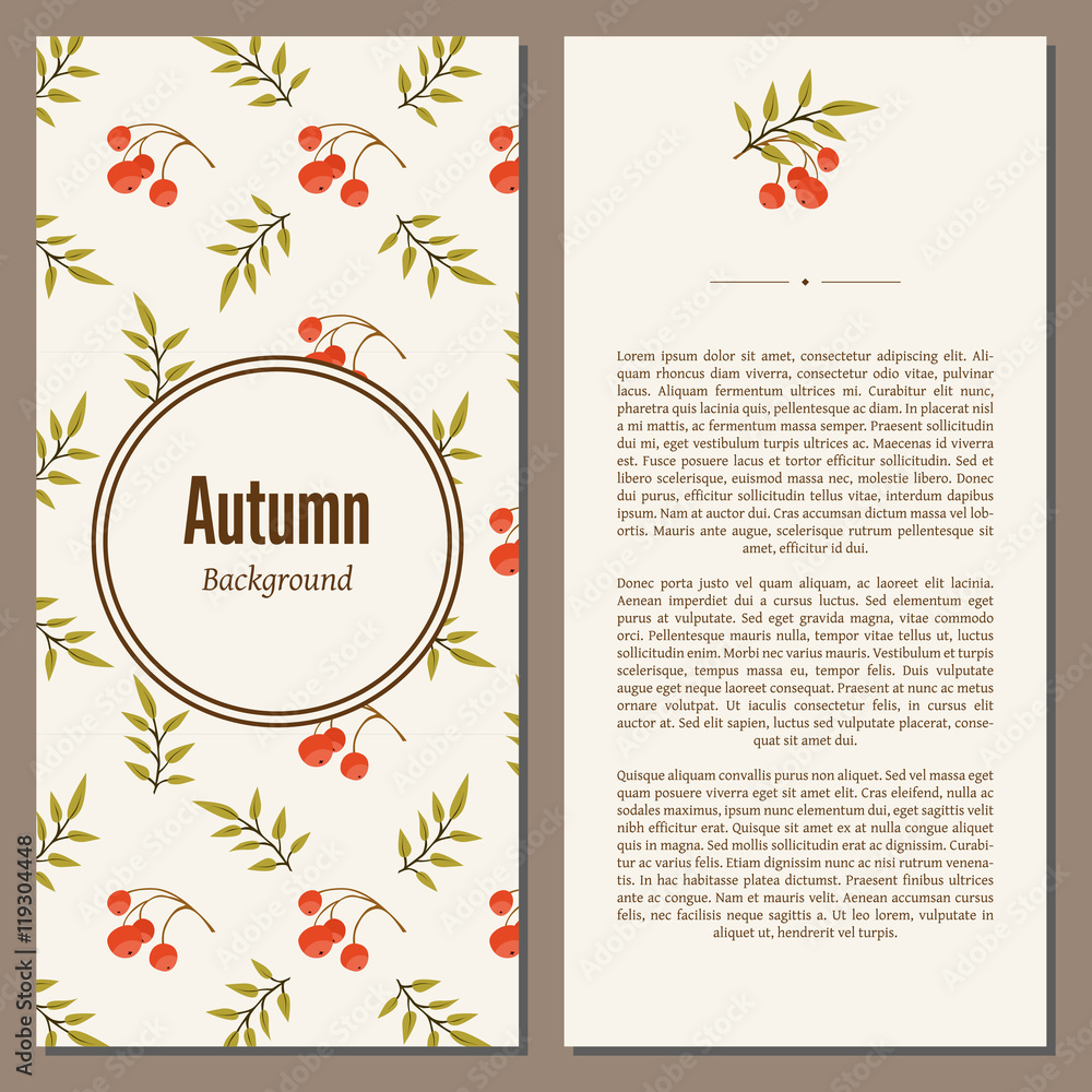 Banners set of autumn leaves vector illustration. Background with hand drawn autumn leaves. Design elements. Autumn leaves fall on banner.