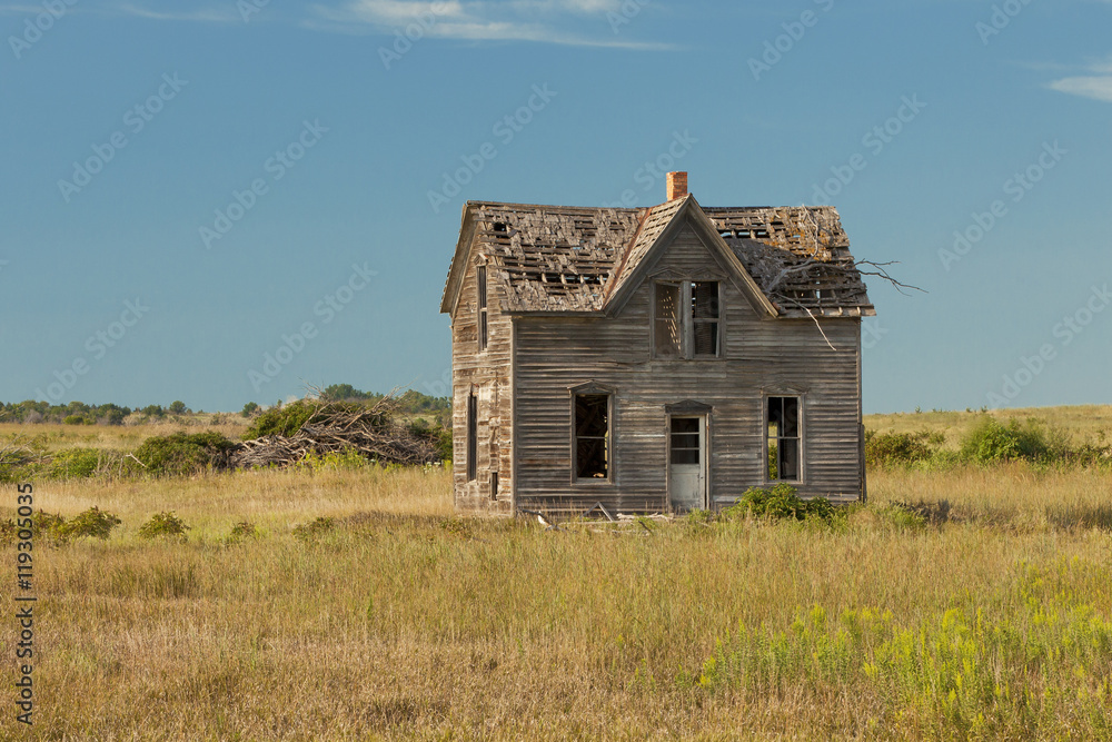Haunted house in the prairie of Kansas Haunted house in the prairie of Kansas