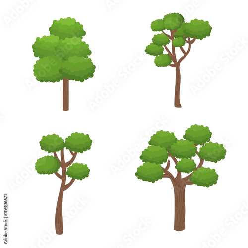 trees forest nature icon