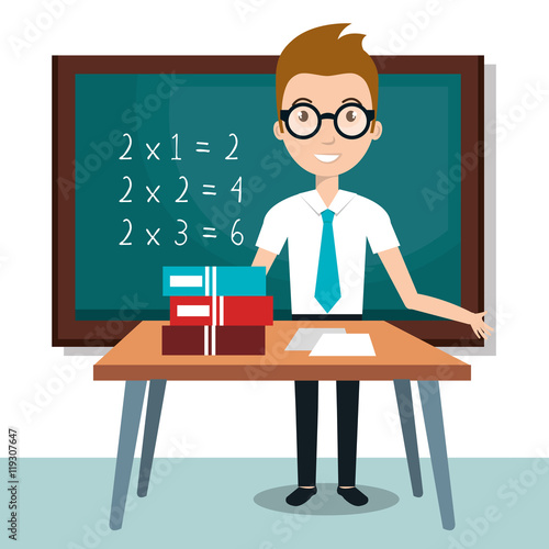 teacher school classroom icon