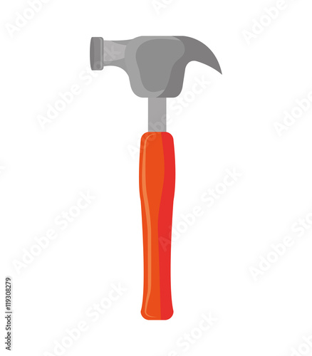 hammer construction tool device icon
