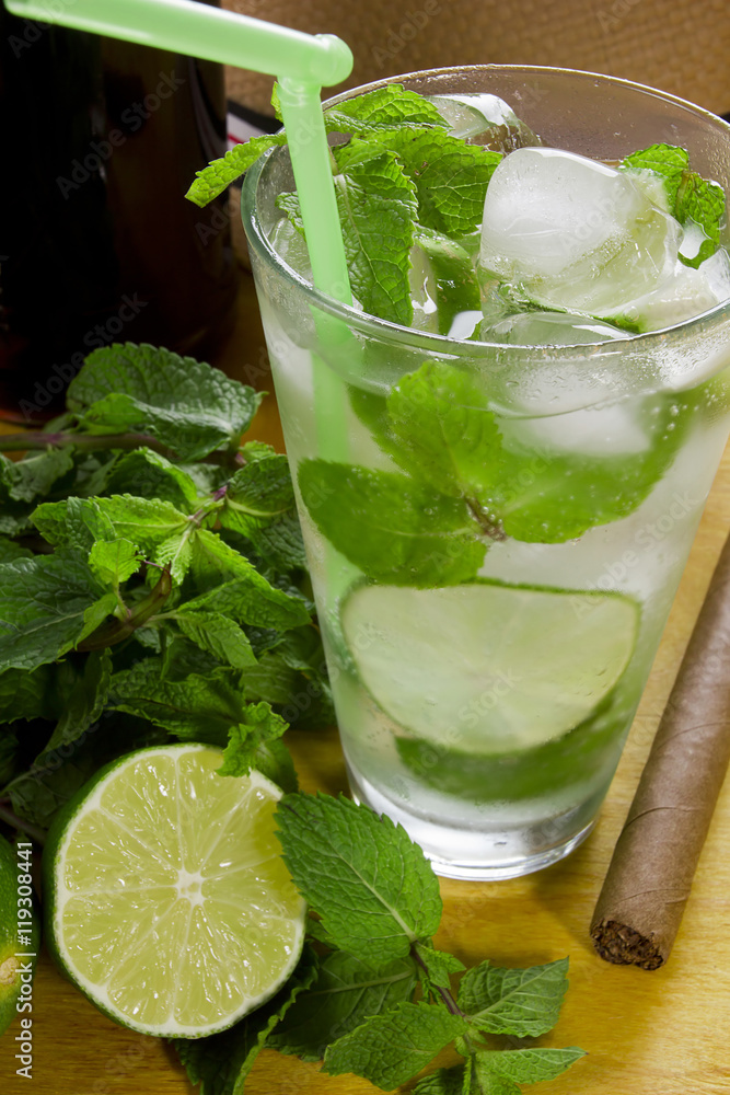 Mojito - a cooling drink Mojito - a cooling drink