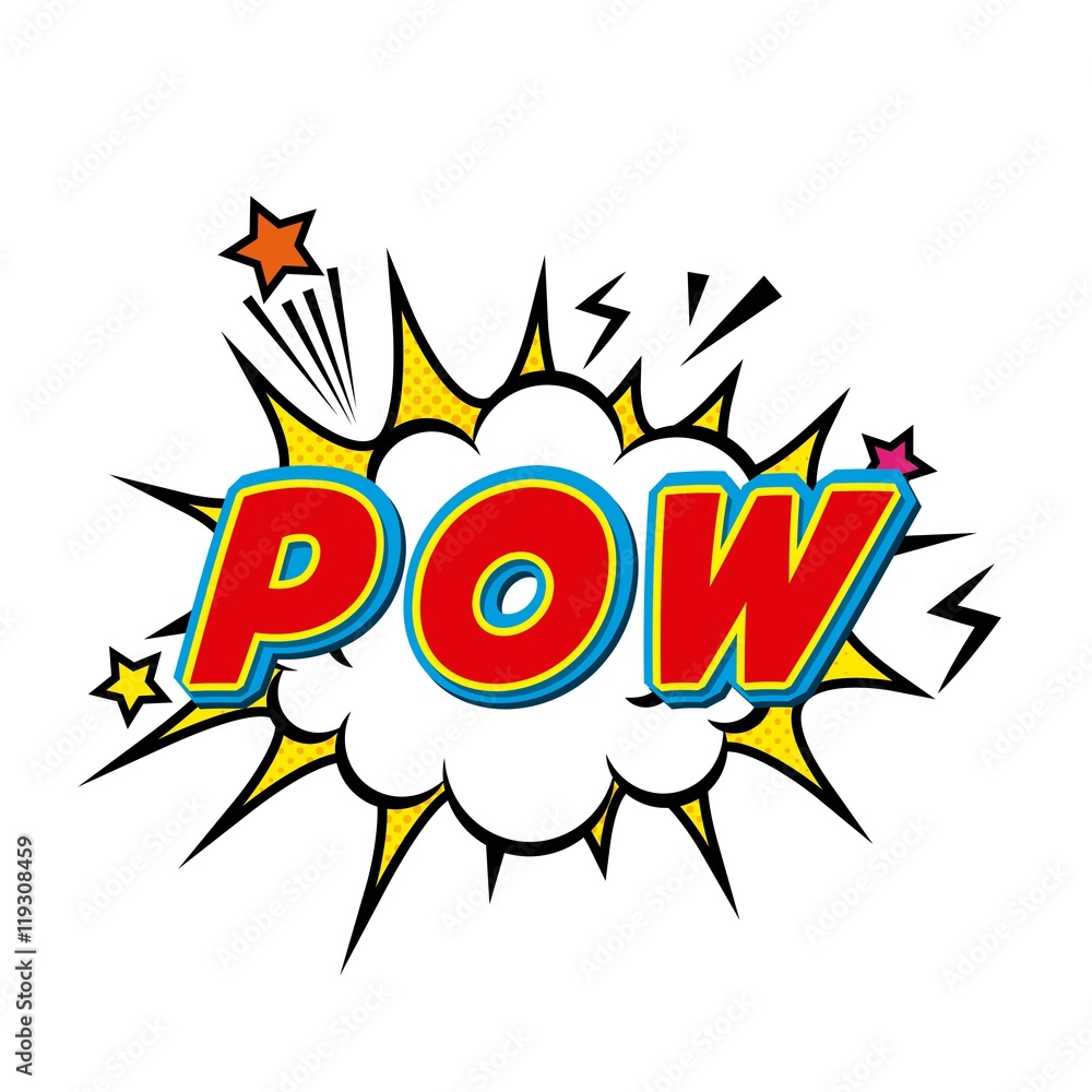 pow comic pop art style pow comic pop art style