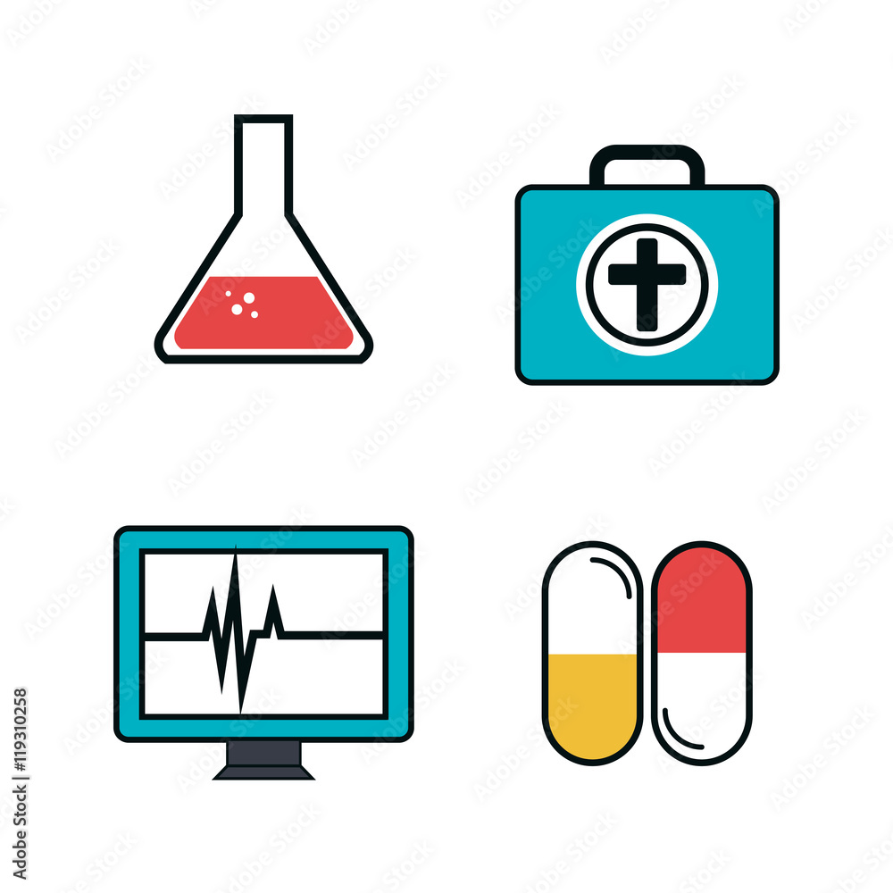 set medical care icons set medical care icons