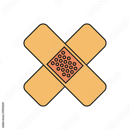 bandages medical isolated icon