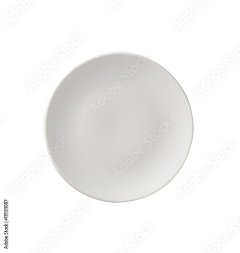 plate or empty plate on a background.