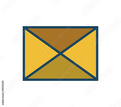 envelope mail message isolated icon