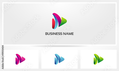 Triangle Play Icon Logo