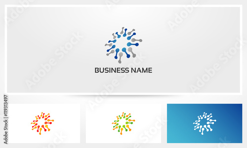 Node Connect Network Abstract Logo